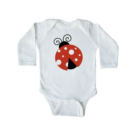 

Inktastic Ladybug Ladybird Lady Beetle - Red Black White Gift Baby Girl Long Sleeve Bodysuit