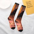 thumbnail image 4 of Daiia Sports Socks Colorful Cake Ice Cream Printed Novelty Crew Socks for Men Women Knee High Socks Cotton Socks Soft & Breathable Support Unisex Socks, 4 of 9