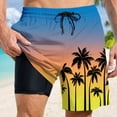 thumbnail image 4 of Kcolen Mens Swim Trunks 5 Inch 3 Pack Drawstring Hawaiian Shorts Stretchy Upf Swimming Trunks Men Swim Trunks Summer Beach Athletic Fit Bathing Suit Beach Board Shorts, 4 of 4