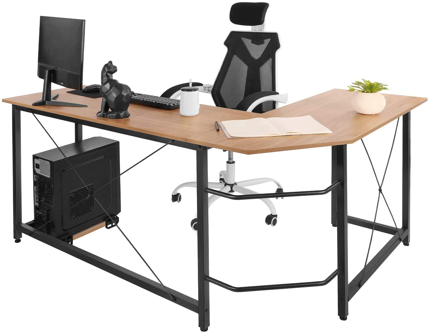 L-Shaped Desk 50.8 Computer Corner Desk, Home Gaming Desk, Office Wri –  TreeLen