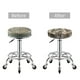 thumbnail image 5 of Balery Cartoon Bear Fundas de asiento para taburete de bar redondo de tela de terciopelo ajustables que protegen de arañazos y manchas para sillas de 14 a 17 pulgadas.-13 inch, 5 of 7