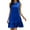 Blue, variant on Fancyglim Women's Sleeveless Tank Dress Summer Crew Neck Casual Ruffle Hem Mini Dresses