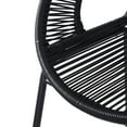 thumbnail image 6 of Christopher Knight Home Modern 28.5" Outdoor Faux Wicker Bar Stools, Metal Frame, Black, Set of 2, 6 of 9