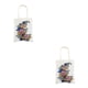 thumbnail image 3 of Bearachild Bolsa de lona para pintar, bolsa de compras, mano de obra fina, accesorios reutilizables para mujer, bolsas de punto de utilería DIY 007-28*35 2piezas, 3 of 6