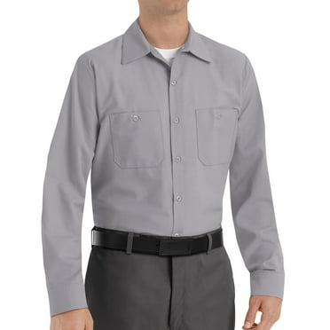 Red Kap Men's Long Sleeve Industrial Work Shirt