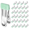 thumbnail image 1 of 66 Paquete de Pinzas para Ropa, Clips de Acero Inoxidable de 2.17" con Goma para Colgar Calcetines, Toallas (Verde Claro), 1 of 6