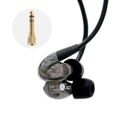 ADVANCED Model 2 Stage in-Ear Monitor Earphones Musician IEM Recording Performance Headphones Memory Wire Sweatproof Secure-Fit [Live
