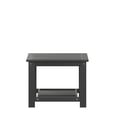 thumbnail image 3 of Emma + Oliver All-Weather Polyresin Two Tiered Adirondack Style Coffee Table in Black Finish with Slatted Top, 3 of 10