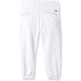 thumbnail image 2 of Alleson Athletic B40485005 Girls Fastpitch Pants, White - Large, 2 of 2