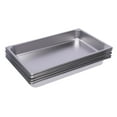 thumbnail image 5 of 6Pcs Steam Table Pans Stainless Steel BBQ Grill Plate Serving Tray 12*20*2inch, 5 of 11