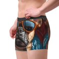 thumbnail image 2 of Yiaed French Bulldog In Sunglasses Print Men's Soft Cotton Boxer Shorts Breathable Boxers Underwear Moisture-Wicking Underwear Stretch Boxer Briefs for Man-XX-Large, 2 of 5