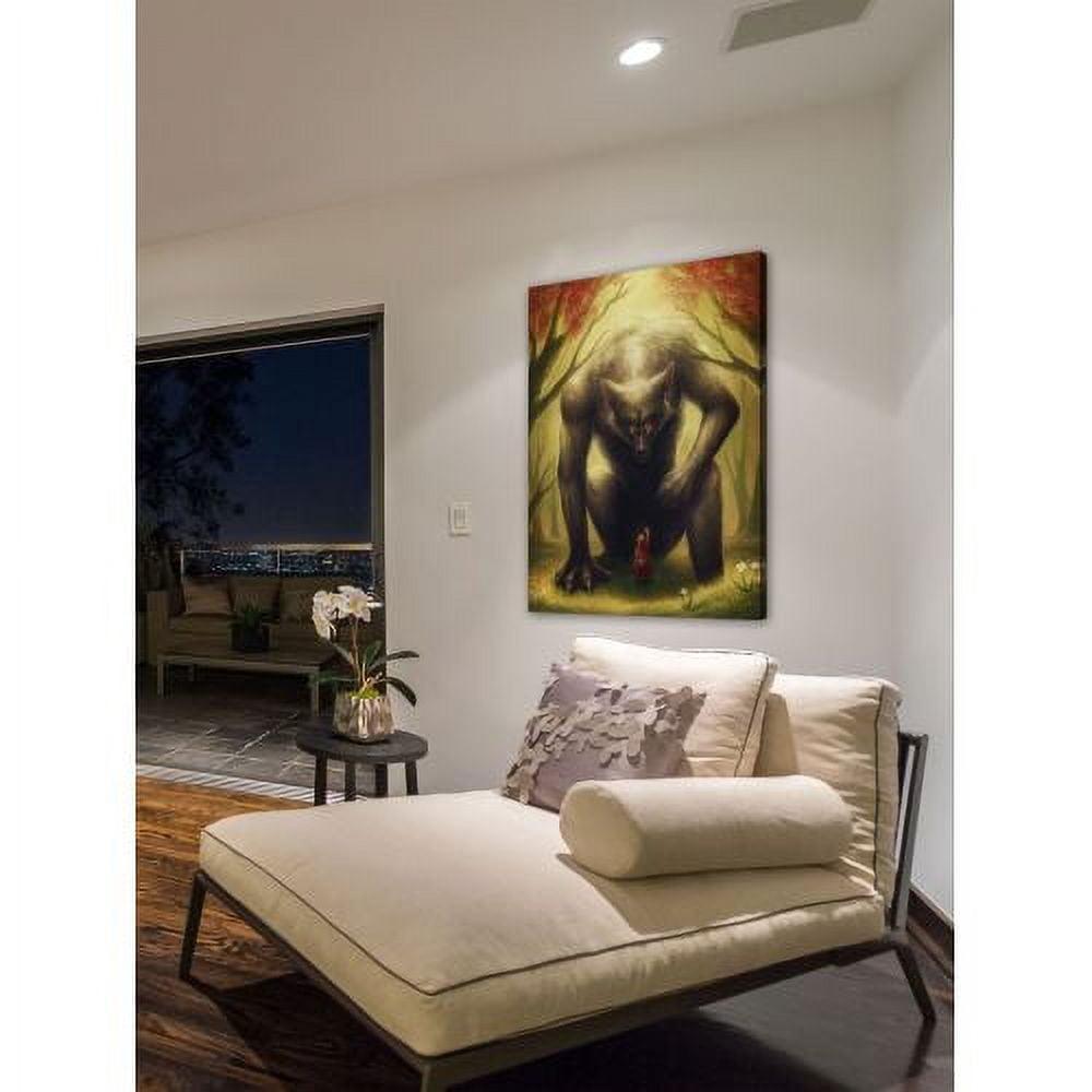 "Little Red Riding Hood" Painting Print on Wrapped Canvas