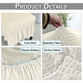 thumbnail image 4 of Gostoto Spandex Chair Cover with Skirt Wedding Party Decor Dining Room Seat Cover Furniture Protector, 4 of 4