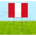 thumbnail image 1 of Peru Flag (18" x 24") Yard Sign, Includes Metal Step Stake, 1 of 6