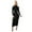 Black, variant on Women's Casual Bodycon Dress Stylish Basic Wardrobe Slim Fit Work Home Spring Summer Autumn Versatile Comfortable Womens Casual Trendy Midi Dresses