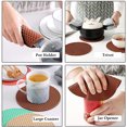 thumbnail image 3 of Coussin d'Isolation en Silicone 5 Pcs Extra Épais Support de Pot pour Trivets en Silicone, 3 of 4