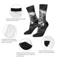 thumbnail image 3 of Pofeuu Geometric Bull Design Print Crew Socks, Adult Running Hiking Socks for Youth and Adult, 3 of 6