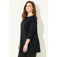 thumbnail image 3 of Catherines Women's Plus Size Suprema Boatneck Tunic Top, 3 of 4
