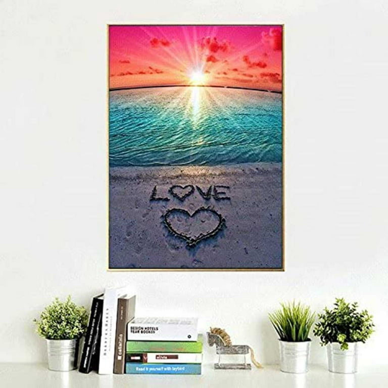 Diamond Painting Beach Summer Resort Vacation Style Design House Wall  Embroidery