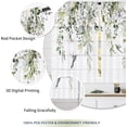 thumbnail image 4 of Farmhouse Eucalyptus Kitchen Curtains Boho Rustic Foral Flower Botanical Green Leaf Small Short Cafe Window Curtains Plant Bathroom Window Drapes Treatment Tier Curtains (26x36 Inch), 4 of 6