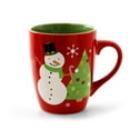 thumbnail image 4 of Gibson Home Santa Smile 15 oz. Stoneware Mugs in Assorted Designs, Set of 4, 4 of 9