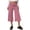 GO102_Vermilion, variant on Women's Fold Over Capri Pants Y2K Low Rise Wide Leg Flowy Gaucho Pants Summer Striped Going Out Yoga Capri Light Purple S