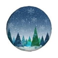 thumbnail image 2 of Easygdp Christmas Trees Automobile Tire Dust Cover, 14-17in Spare Tire Cover Universal Fit for Trailer, Car, Truck, SUV, Jeep - 16 inch, 2 of 9