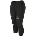 thumbnail image 2 of Women Ripped Jeans Skinny Pencil Pants Stretch Trousers, 2 of 6