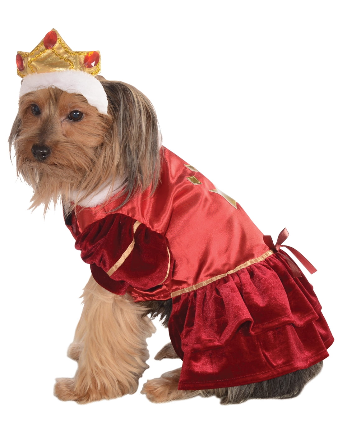 Kanine Queen Royal Princess Pet Dog Puppy Red Halloween Costume-M ...