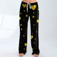thumbnail image 5 of Hearthz Valentines Day Pajamas Women Pants Love Heart Graphic Pajama Pants Women Drawstring Wide Leg Holidays Women Sleep Pants, 5 of 7