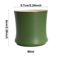 thumbnail image 3 of VGFVFSKGA 1 PC Bamboo Joint Cup Ceramic Tea Cup Stackable Design Water Glass 3oz Drinking Cup for Home Office Desktop Decoration, 3 of 8