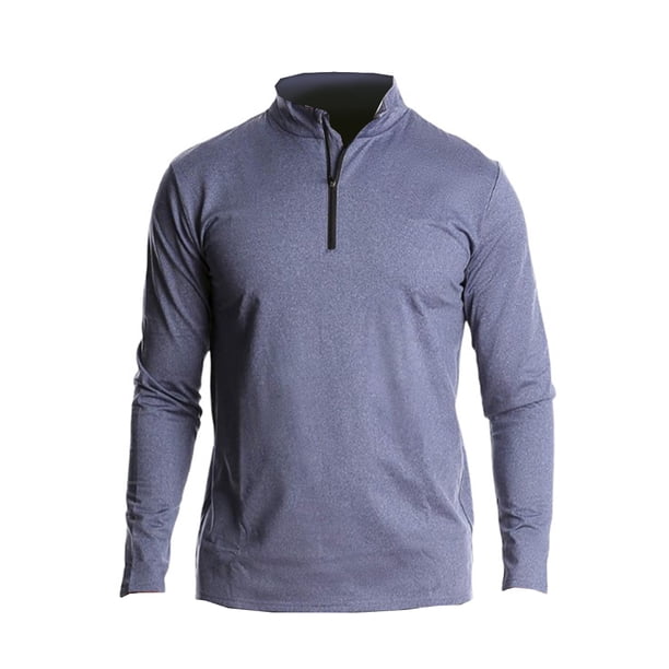Sonducket Jersey de capa Base con media cremallera para hombre, camiseta cálida transpirable de manga larga para niños, ropa interior térmica para Camisetas Azul claro XXL Sonducket AP013080-20