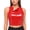 Red, variant on Women's PU Leather Corset Bustier Top Solid Liquid Glossy Metallic Vest Rave Dance Party Club Wear Silver S