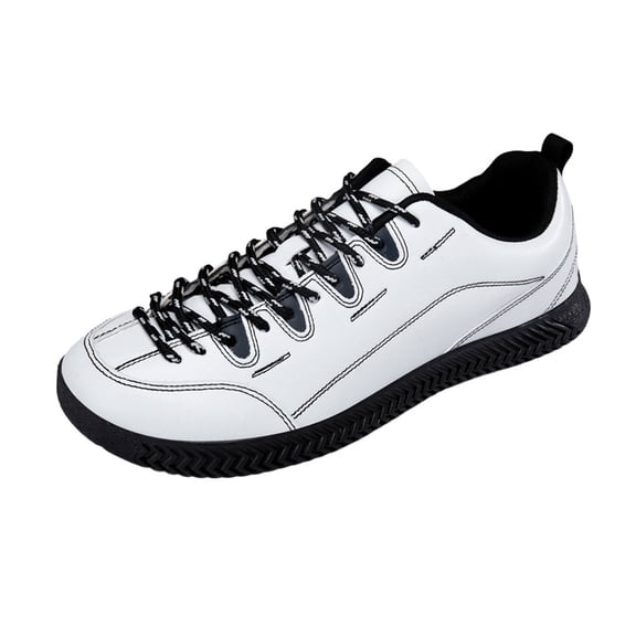 Shoes for Swollen Feet Men's and Women's Wide Fit Leather Waterproof Sneakers, Extra Wide Toe Box Motion Shoes for Hallux Valgus, Comfort Walking Shoes