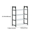 thumbnail image 4 of Clearance under 5 Shoe Rack Shoe Rack Storage Organizer With 4 Tiers Metal Shelves For Bedroom Closet Entry Dorm Room, 4 of 10