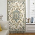 thumbnail image 6 of Sage Green Boho Sheer Curtains 54 Inches Long, Geometric Ethnic Southwestern Light Filering Curtains, Breathable Simi Curtain Privacy Drapes for Kitchen Bathroom Lightweight Small Window Treatment, 6 of 9