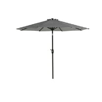 Westin Outdoor 9 Ft Patio Market Umbrella with Tilt & Crank, Black/White Stripe
