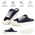 thumbnail image 2 of JENN ARDOR Women's Slip On Mules Slippers Canvas Sneakers Casual Shoes Low Top Lace Up Backless Comfortable Walking Flats Shoes, 2 of 8