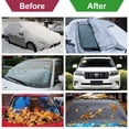 thumbnail image 4 of Windshield Snow Cover - Extra Large Thicker - Fits Any Car Truck SUV Van - Windproof Design - Waterproof Outdoor Cover with Side Mirror Covers - Black - L, 4 of 7