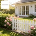 thumbnail image 1 of Garden Fence Border White Plastic Mini Edging for Flower Beds, Easy Install Decorative Yard Fence for Garden, Lawn, Paths, Pet Protection, 1 of 7
