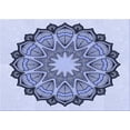 thumbnail image 1 of Ahgly Company Machine Washable Indoor Rectangle Transitional Heavenly Blue Area Rugs, 4' x 6', 1 of 7