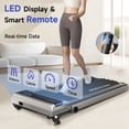 thumbnail image 6 of YPOO Folding Walking Pad Treadmill with Incline and Handle, 3-Window Display, Dual Use Home/Office Fitness Equipment, 300 lb Capacity, Silver, 6 of 10