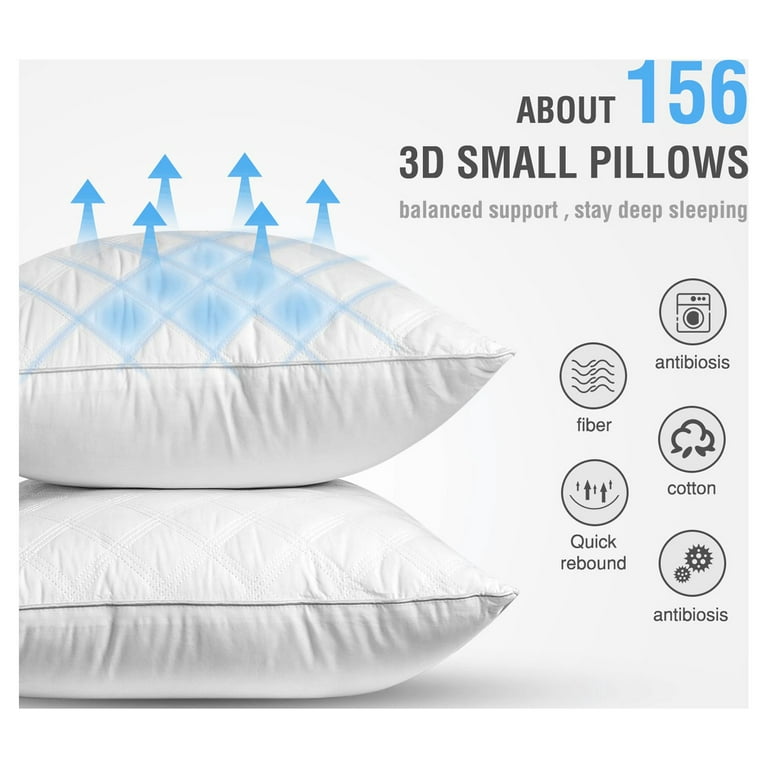 Bed Pillows for Side Sleeper Standard Size Pillows for Bed Set of 2 Cooling  Hotel Pillows for Sleeping Down Alternative Filling Luxury Soft Supportive  Plush Pillows 2 Pack 20 x 26 Inches 