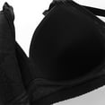 thumbnail image 5 of Amidoa Push-up Bras for Older Women Wire-Free Black Large Bust Full-Figure Solid Bra Women Lingerie M（40/90C）, 5 of 6