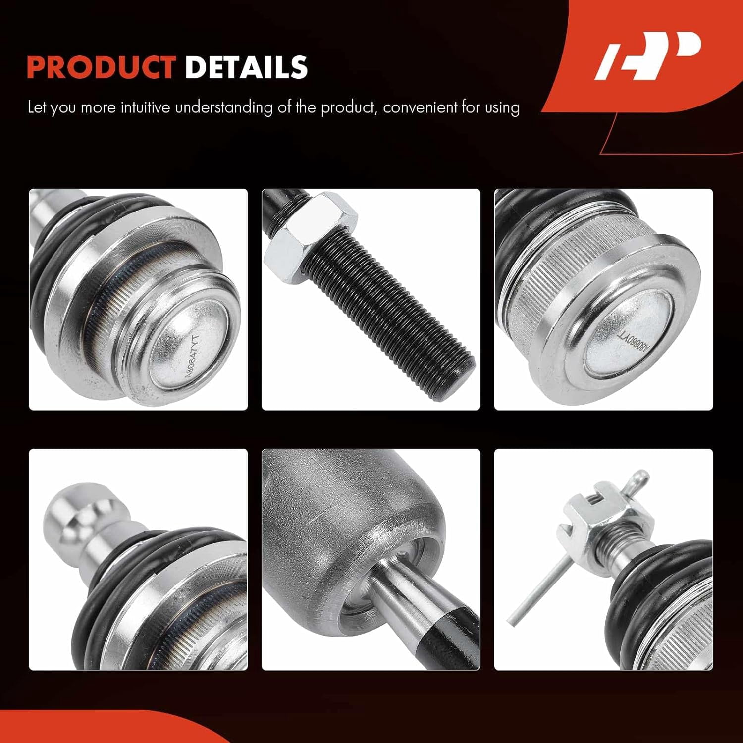 A-Premium 8Pcs Front Suspension Kit, Upper & Lower Ball Joint Inner Outer Tie Rod End, Compatible with Nissan Frontier 2005-2018, Pathfinder 2005-2012, Xterra 2005-2015
