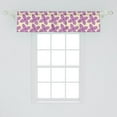 thumbnail image 2 of Ambesonne Valentine Window Valance, Fresh Floret Buds, 54" X 12", Yellow Violet, 2 of 3