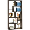 thumbnail image 2 of Home Square 2 Piece Modern Asymmetrical Bookcase Set in Cappuccino, 2 of 3