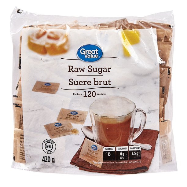 Great Value Raw Sugar Packets Walmart.ca