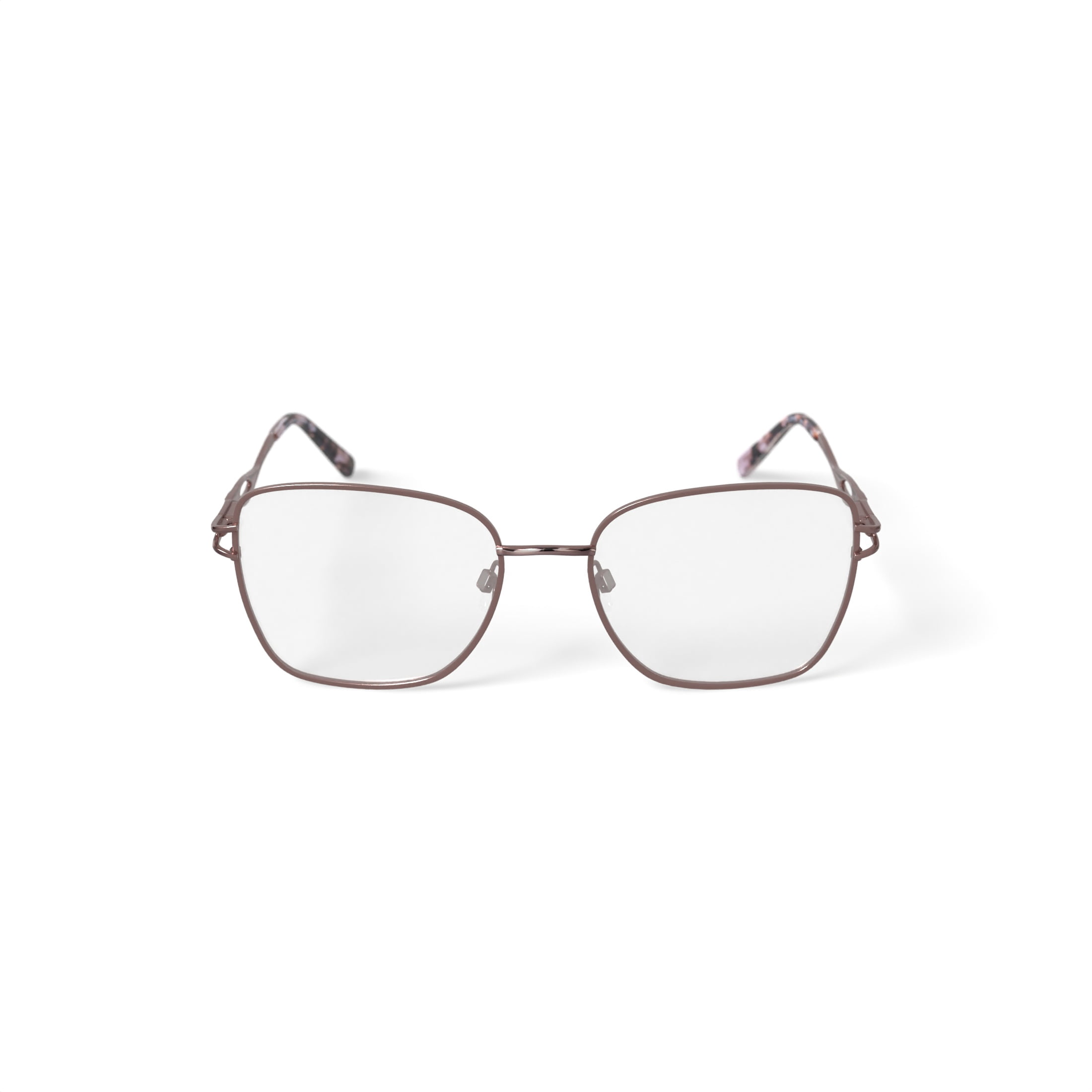 Sophia Loren Women's H02M Square Prescription Eyeglasses with Case, Blush