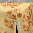 thumbnail image 4 of Orange Dog Crate Cover, Nostalgic Floral Concept with Repetitive Tulip Flowers Sketches, Easy to Use Pet Kennel Cover Small Dogs Puppies Kittens, 7 Sizes, Marigold Ginger, by Ambesonne, 4 of 6